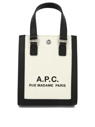 A.p.c. "camille 2.0 Mini" Tote Bag In Black
