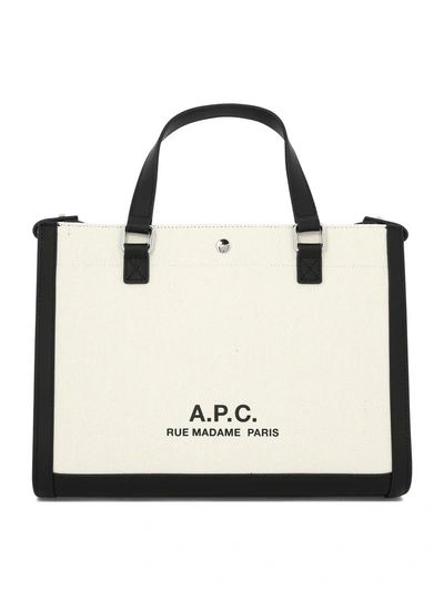 A.p.c. "camille 2.0" Shopping Bag In White