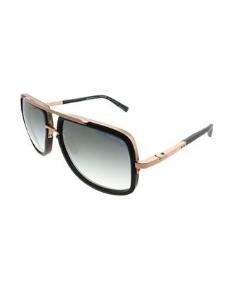Dita Mach-one Matte Black-rose Gold Aviator Sunglasses | ModeSens