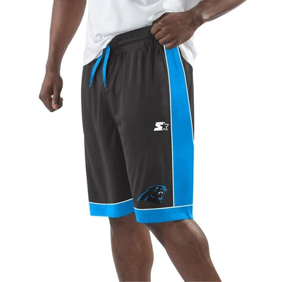 Starter Black/blue Carolina Panthers Fan Favorite Fashion Shorts