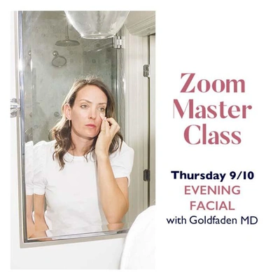 Credo Master Class 9/10: Evening Facial With Goldfaden M.d. (samples Included) In White