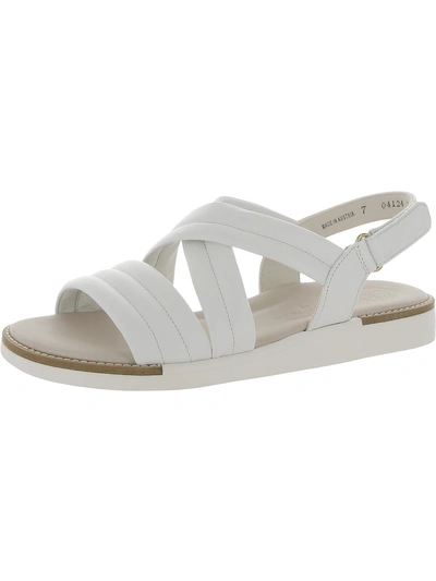 Paul Green Ronnie Womens Leather Strappy Slingback Sandals In White