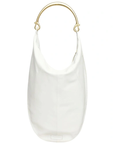 Walter Baker Luna Leather Hobo In White