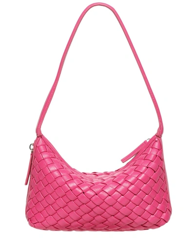 Walter Baker Hazel Woven Leather Shoulder Bag In Pink