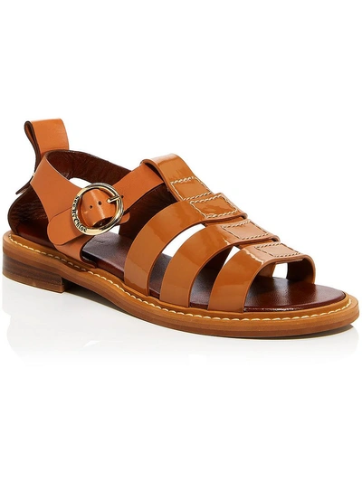 See By Chloé Millye Womens Leather Open Toe Fisherman Sandals In Brown