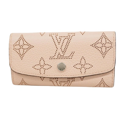 Pre-owned Louis Vuitton Multiclés 4 Leather Wallet () In Pink