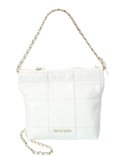 Walter Baker Cleo Mini Leather Crossbody In White