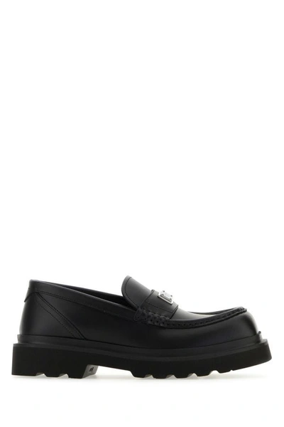 Dolce & Gabbana Woman Black Leather Loafers