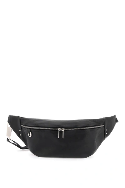 Rick Owens Leather Kangaroo Pouch Women In Black