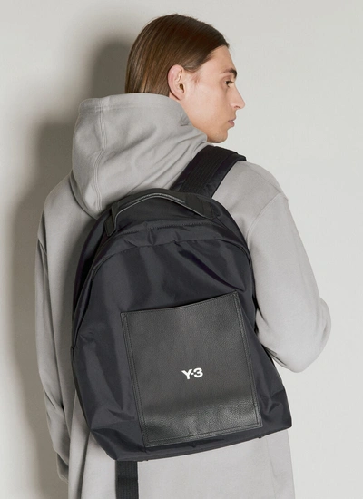Y-3 Men Lux Backpack In Black