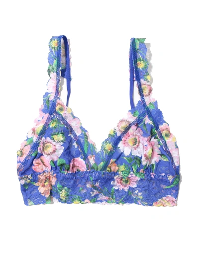 Hanky Panky Printed Signature Lace Crossover Bralette In Multicolor