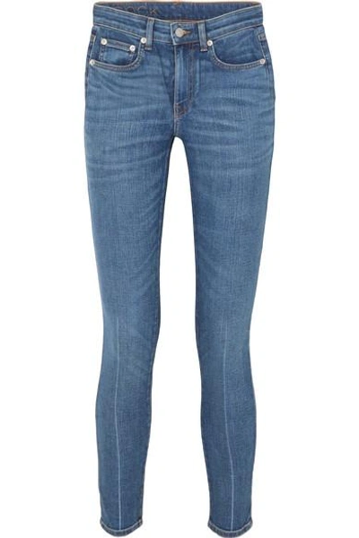 Brock Collection James Cropped High-rise Skinny Jeans In Dark Denim