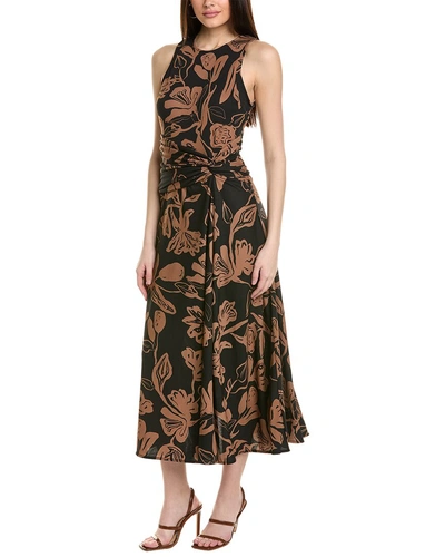 Tanya Taylor Christine Dress In Black Brown