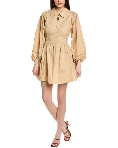 Tanya Taylor Kimberly Dress In Beige