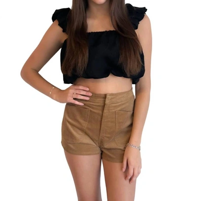 Day + Moon Autumn Lover Shorts In Brown