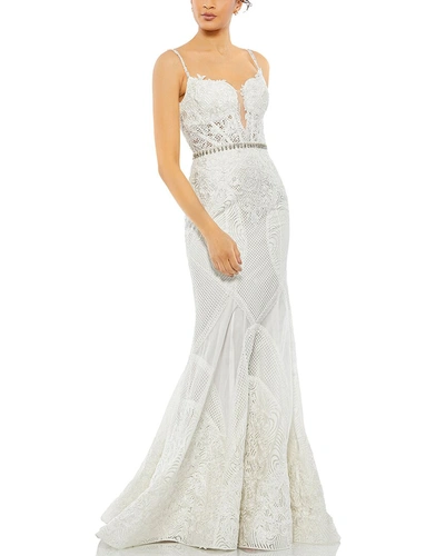 Mac Duggal Gown In White