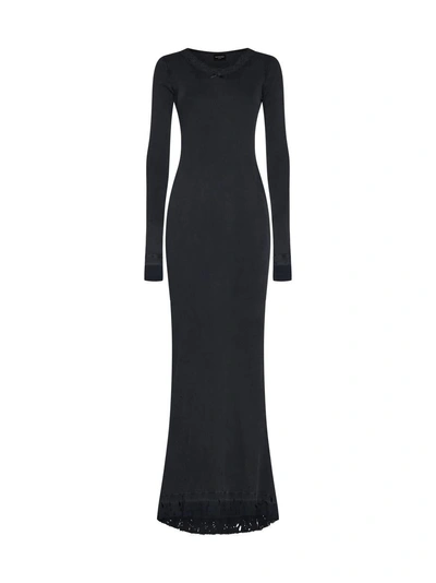 Balenciaga Dresses In Washed Black