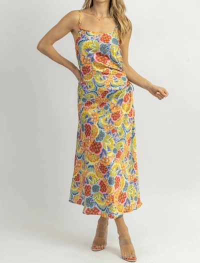 Dress Forum Mesmerize Side Tie Dress In Yellow