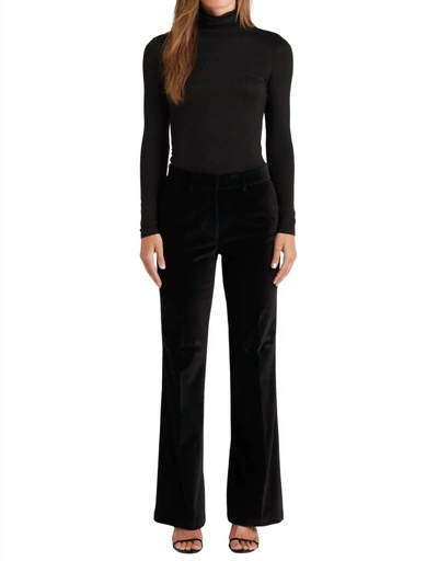 Edwin Velvet Trouser In Black