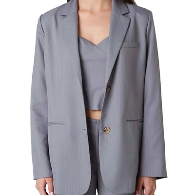 Nia Felix Blazer In Grey