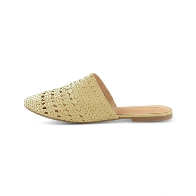 Salt + Umber Lily Mules In Beige