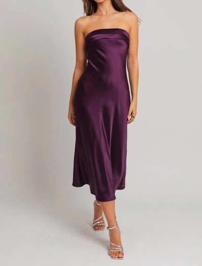 Le Lis Phoebe Midi Dress In Purple