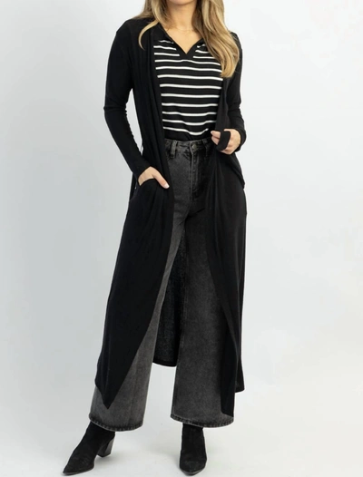 Elan Living In This Midnight Duster In Black