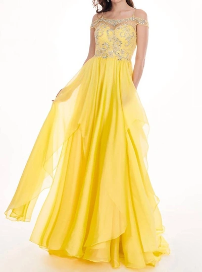Rachel Allan Prom Dress In Yellow