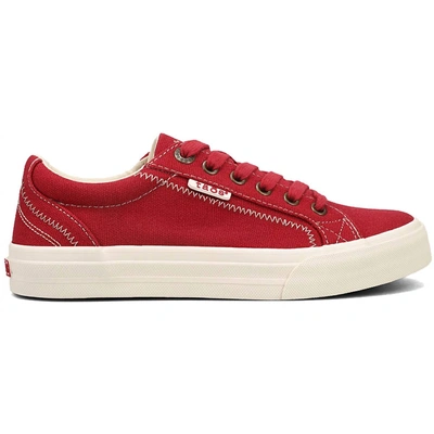 Taos Women's Plim Soul Sneaker - Medium Width In Red