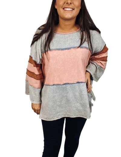 Oddi Denim Top In Multi
