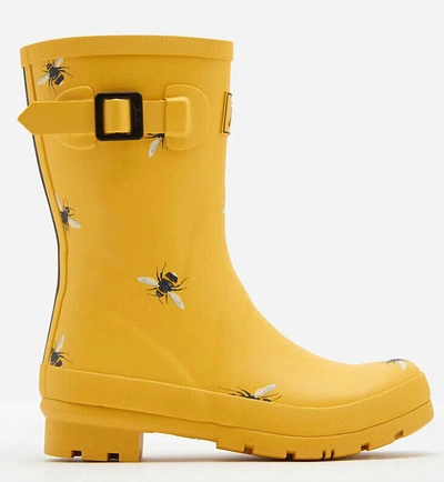 Joules Women's Molly Welly Waterproof Rubber Rain Boot In Yellow