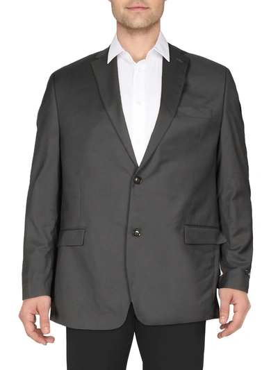 Sean John Mens Classic Fit Printed Suit Jacket In Grey