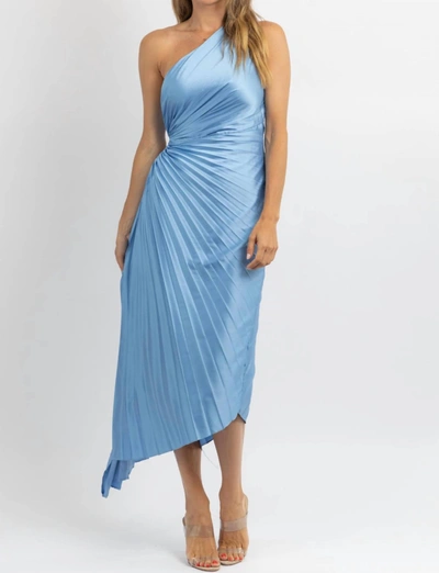 Dress Forum Fresco Pleated Midi Dress In Blue