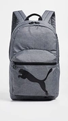 Puma Essential Backpack In Heather Grey/black
