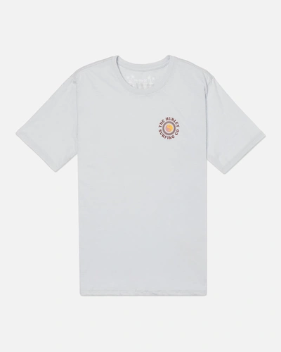 United Legwear Men's Everyday H2o-dri Kelp Circle Slub Short Sleeve T-shirt In Platinum