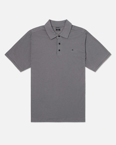 United Legwear Men's H2o-dri Ace Slub Short Sleeve Polo In Stone Grey