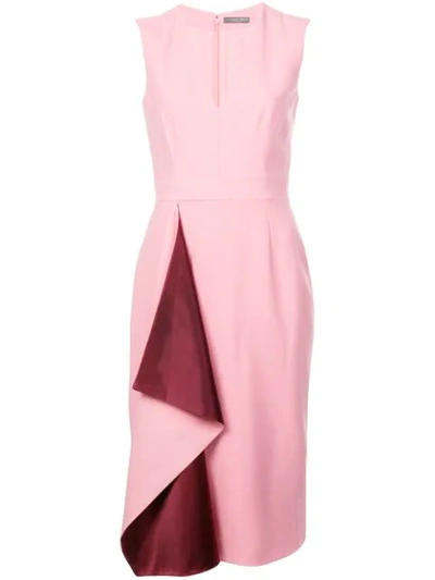 open lace back dress Sofie The Label Carmine Jacquard Mini Dress - Pink main image 1