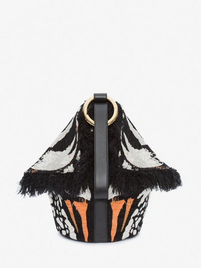 Alexander Mcqueen Butterfly Bag In Black/ivory