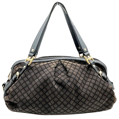 Gucci Diamante Brown Canvas Shopper Bag ()