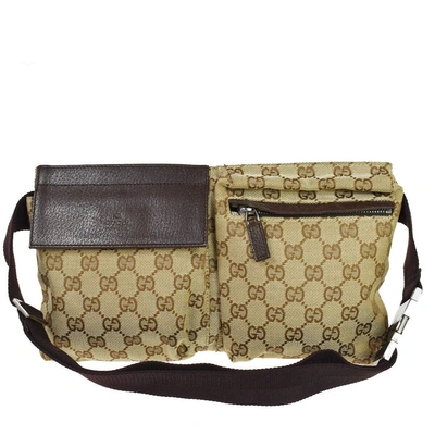 Gucci Gg Canvas Beige Canvas Shoulder Bag ()
