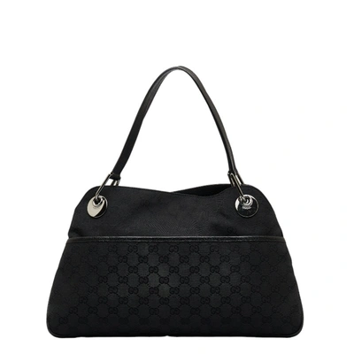 Gucci Gg Canvas Black Canvas Shoulder Bag ()