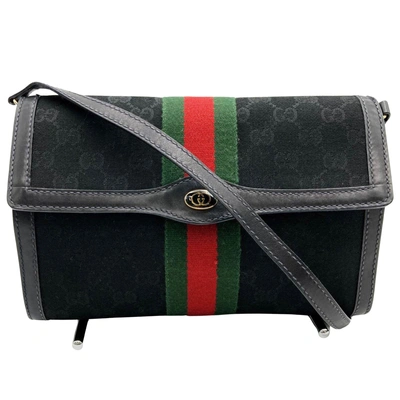 Gucci Ophidia Black Canvas Shopper Bag ()