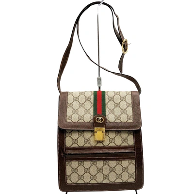 Gucci Ophidia Brown Leather Shopper Bag ()