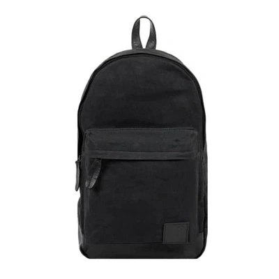 Mahi Leather Leather & Canvas Classic Backpack In Black