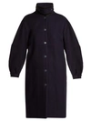 See By Chloé City Wool-blend Overcoat In Dark Blue