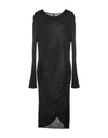 Manila Grace Midi Dresses In Black