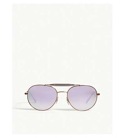 Ray Ban Rb3540 Aviator Sunglasses In Gold