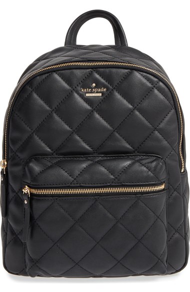 Kate Spade 'emerson Place - Ginnie' Quilted Leather Backpack In Black ...