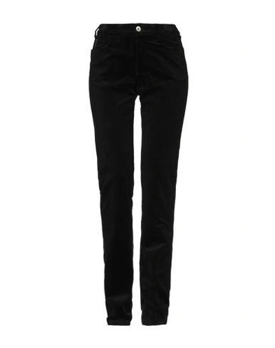 Armani Jeans Casual Pants In Black