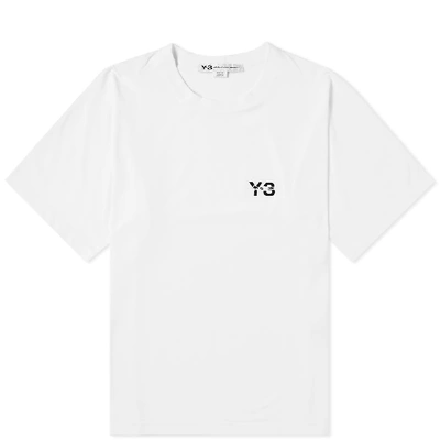 Y-3 Signature Logo Tee In White